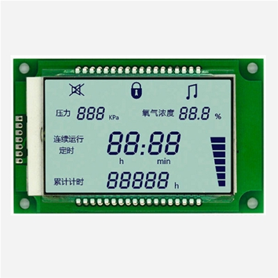 Portable household oxygen generator LCD liquid crystal display TN black and white segment code screen