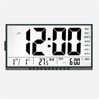 Electronic clock clock LCD LCD screen TN black and white segment code screen