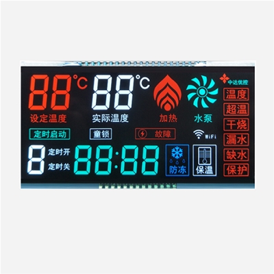 Solar instant electric water heater LCD liquid crystal display VA black and white screen color screen