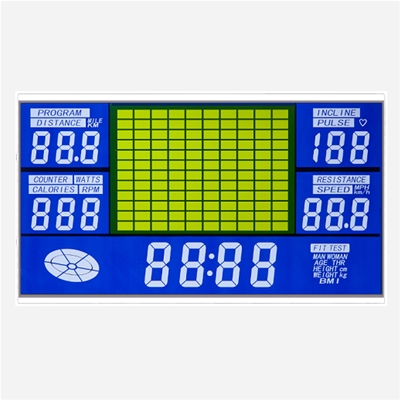 Treadmill LCD LCD screen HTN blue screen segment code screen display