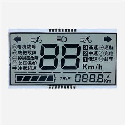 Electric bicycle LCD LCD screen bicycle display HTN black and white screen segment code screen