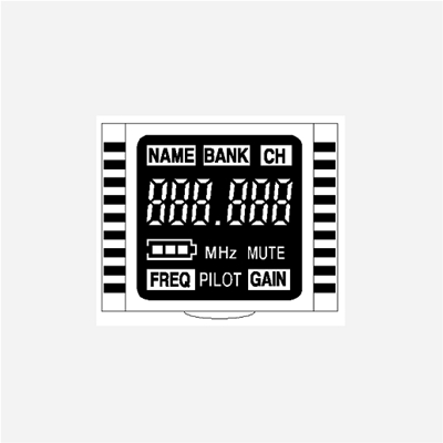 Microphone LCD LCD display customized small size VA segment code black and white screen